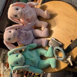 Ty original Beanie Babies, Hippity, Hoppity and Floppity these are 1996 vintage